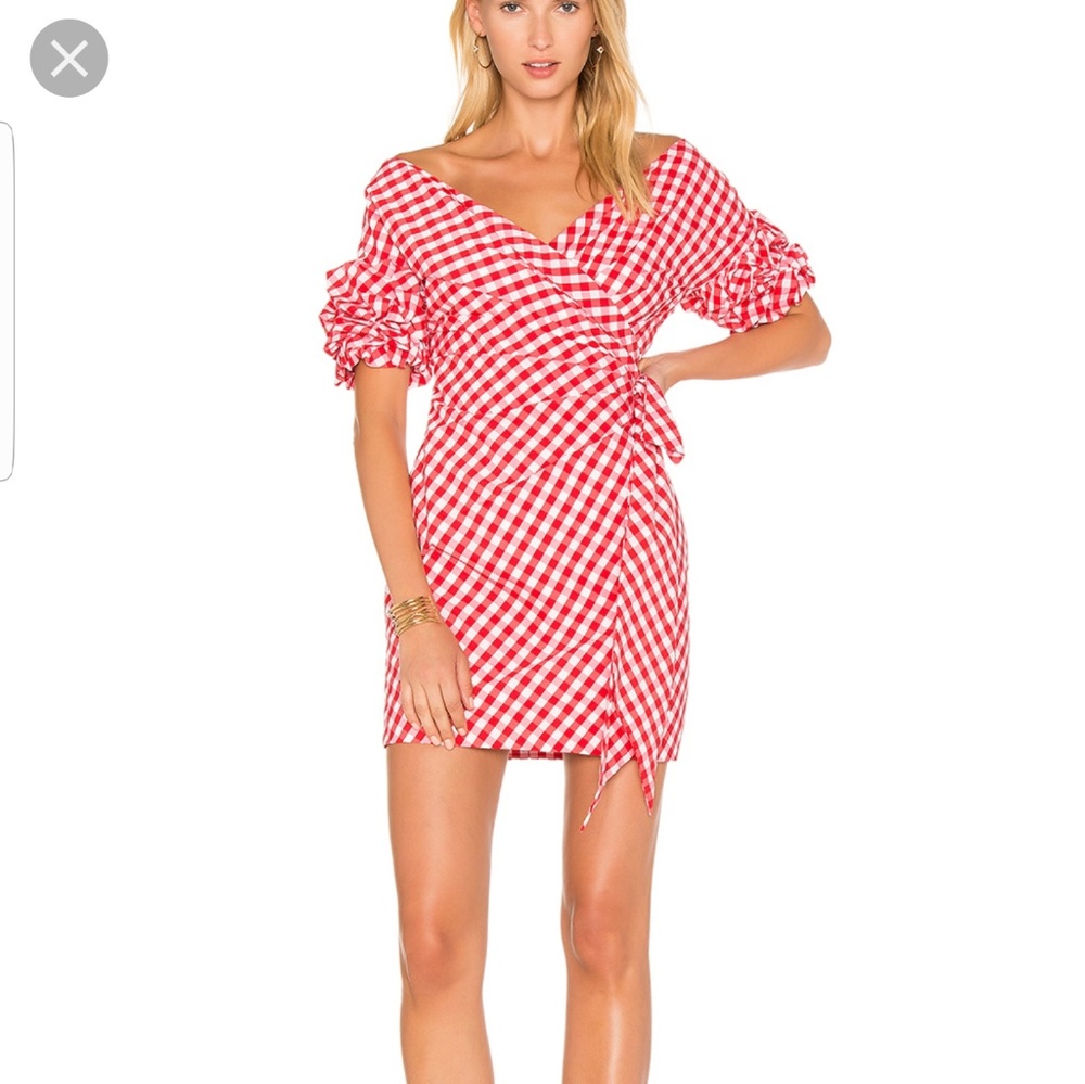 ISO Fame and Partners Russo Dress Red Gingham